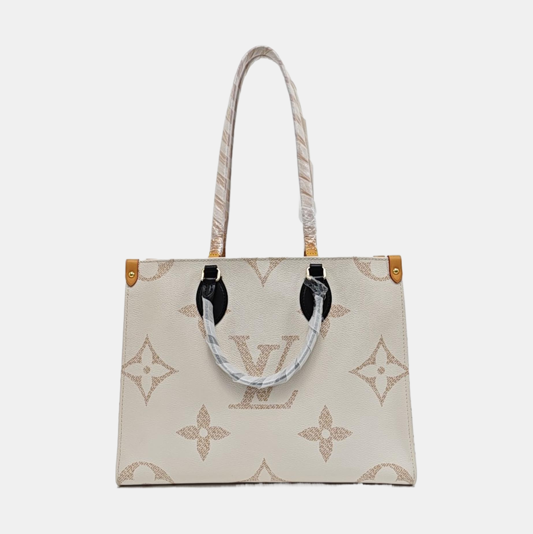 ONTHEGO MM Monogram Coated Canvas White