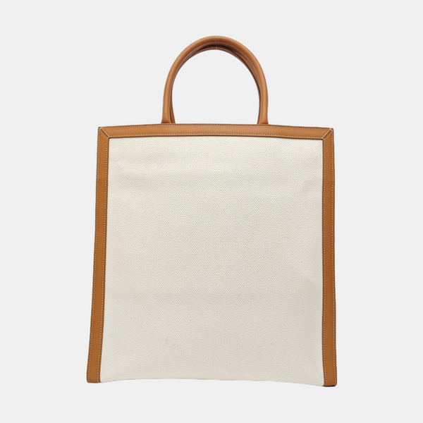 CABAS CELINE Medium Fabric White