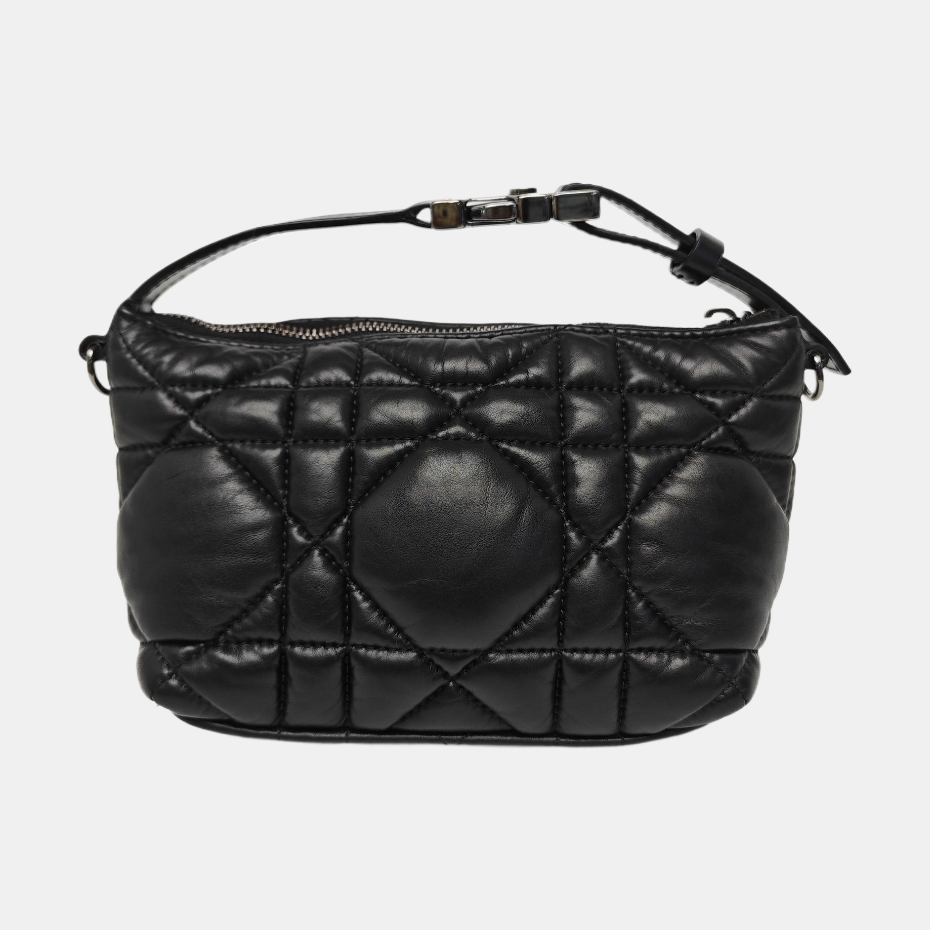 Diortravel Nomad Small Cannage Calfskin Black