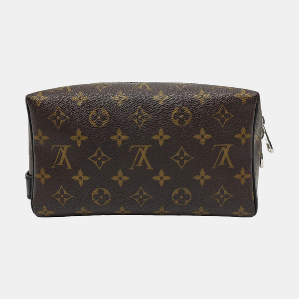 Monogram Coated Canvas Clutch Brown
