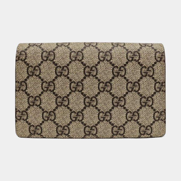 Dionysus Super Mini Monogram Coated Canvas Beige