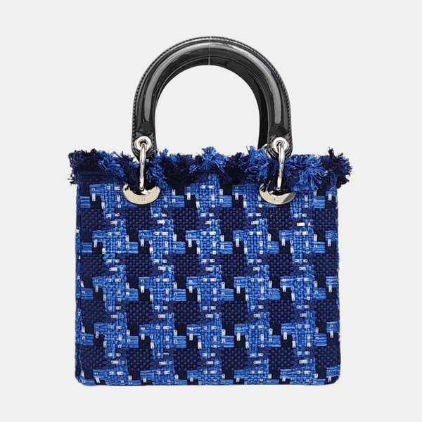 Lady Dior Medium Fabric Blue