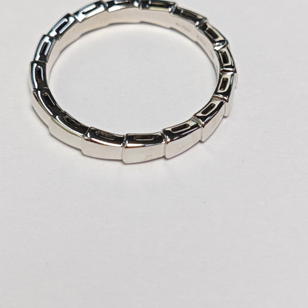 SERPENTI 18k White Gold Silver Ring EU 65