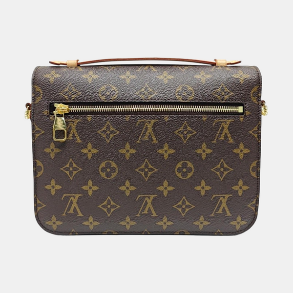 MÉTIS MM Monogram Coated Canvas Brown