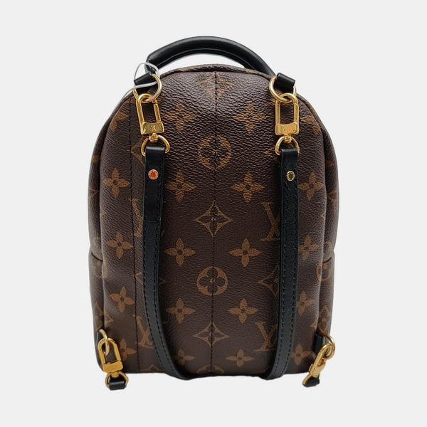PALM SPRINGS Mini Monogram Coated Canvas Brown