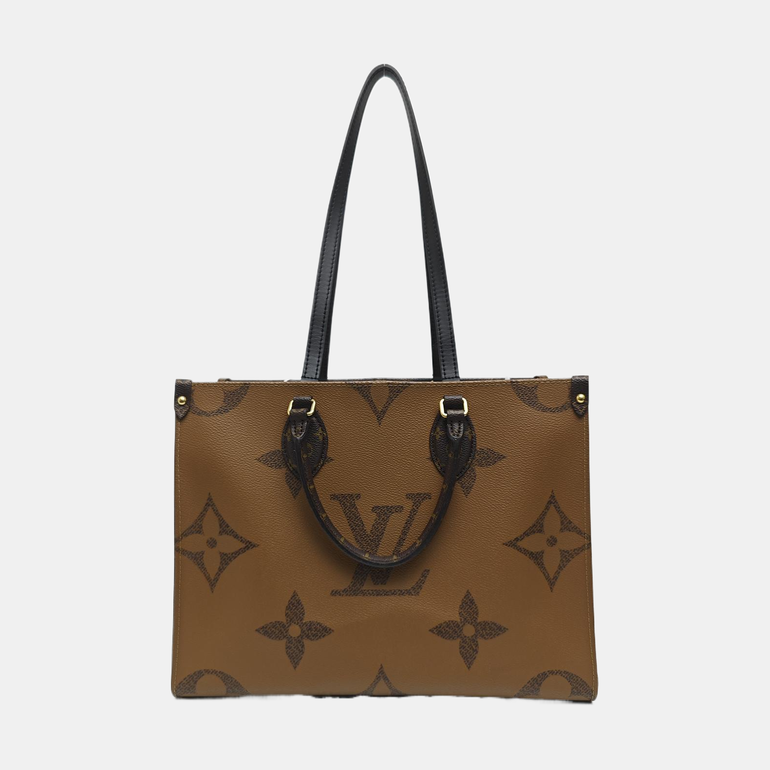 ONTHEGO MM Monogram Coated Canvas Brown