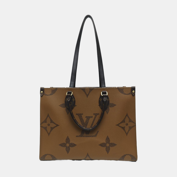 ONTHEGO MM Monogram Coated Canvas Brown