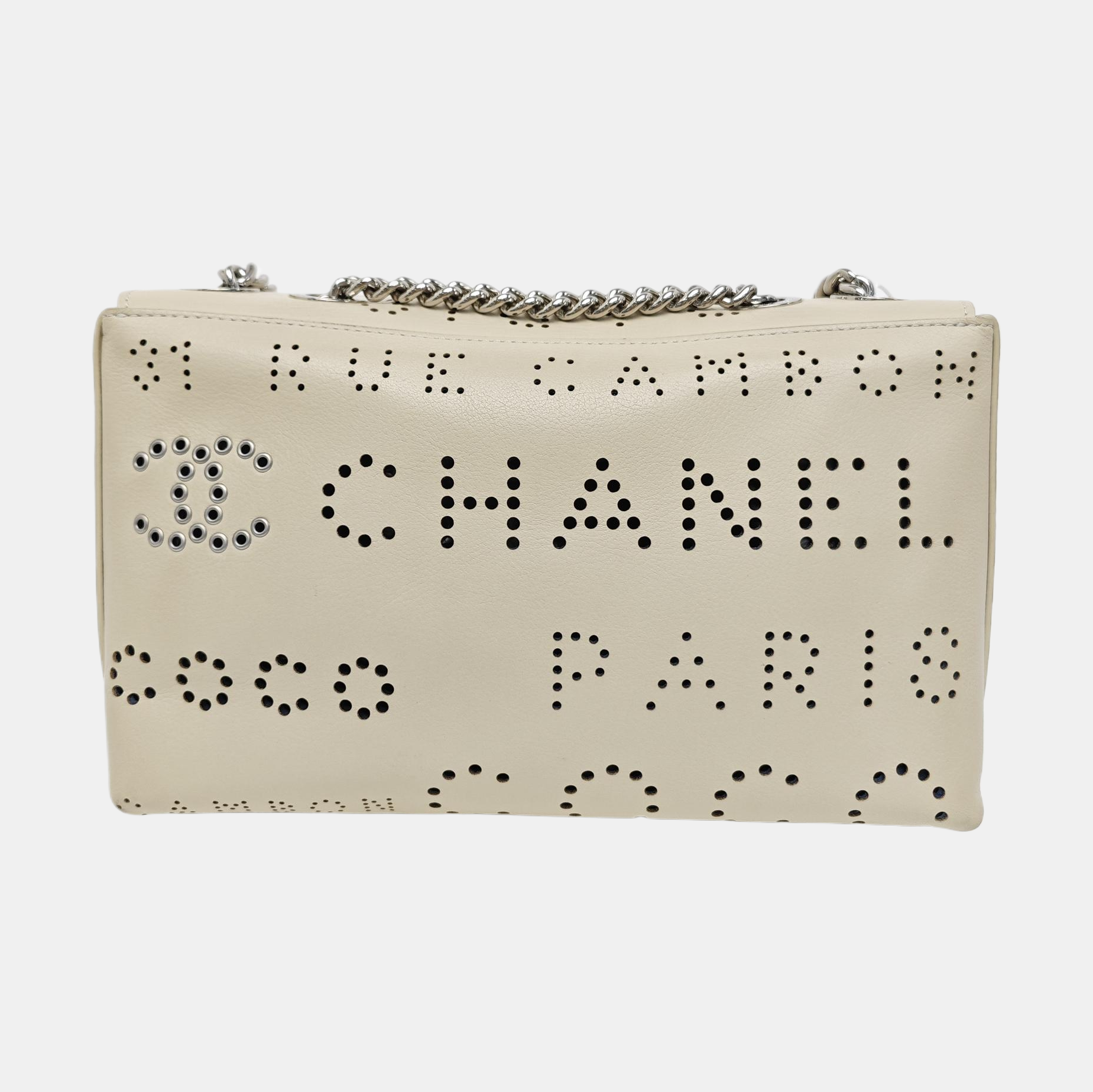 Calfskin Shoulder Bag White