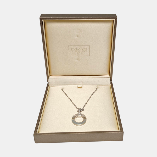 BVLGARI BVLGARI Collar de oro blanco de 18k y plata