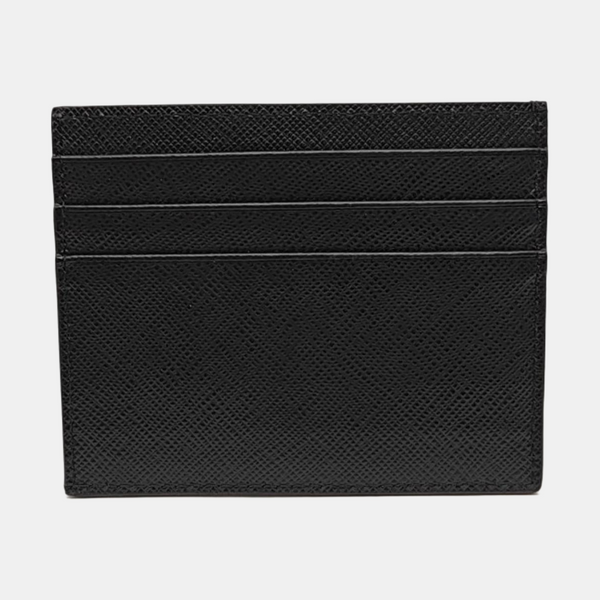 Saffiano Calfskin Card Holder Black