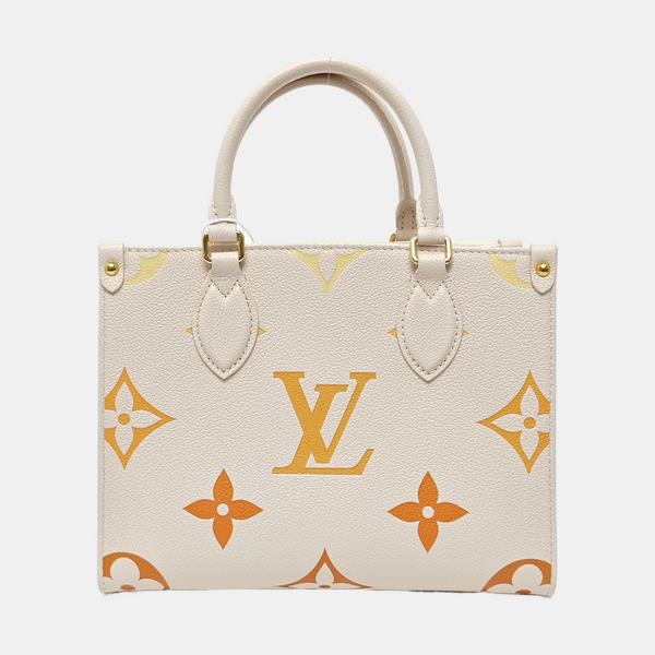 ONTHEGO PM Monogram Calfskin Beige