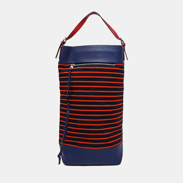 Canvas Top Handle Bag Blue