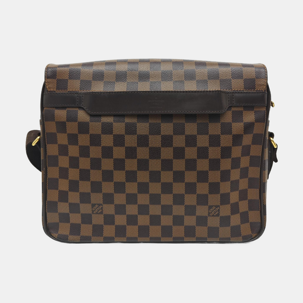 SHELTON MM Damier Ebene Coated Canvas Brown