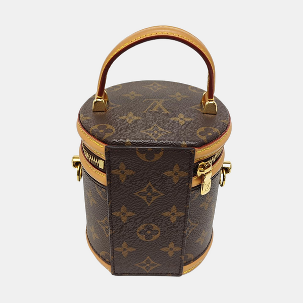 CANNES Super Mini Monogram Coated Canvas Brown
