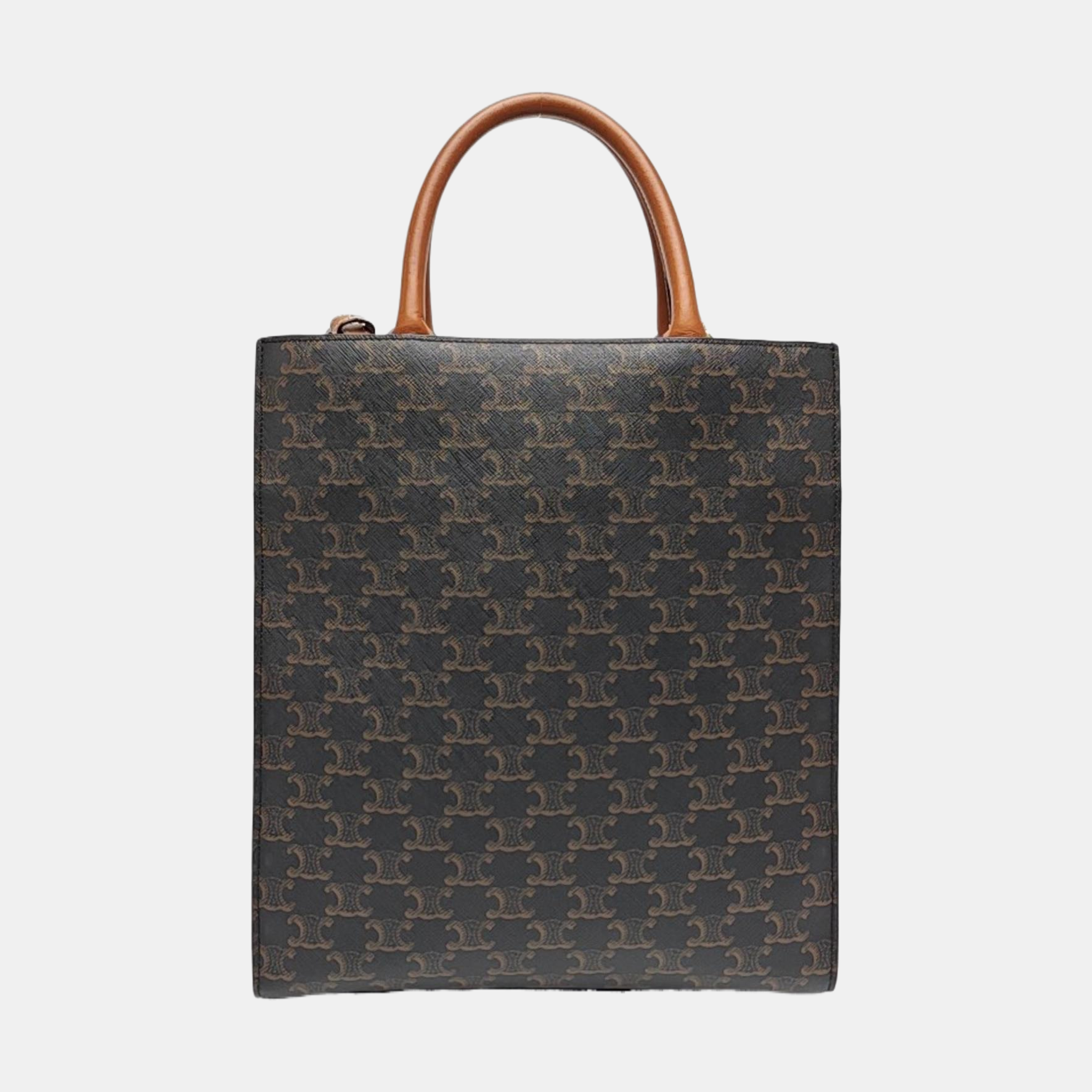 CABAS CELINE Small Coated Canvas Brown