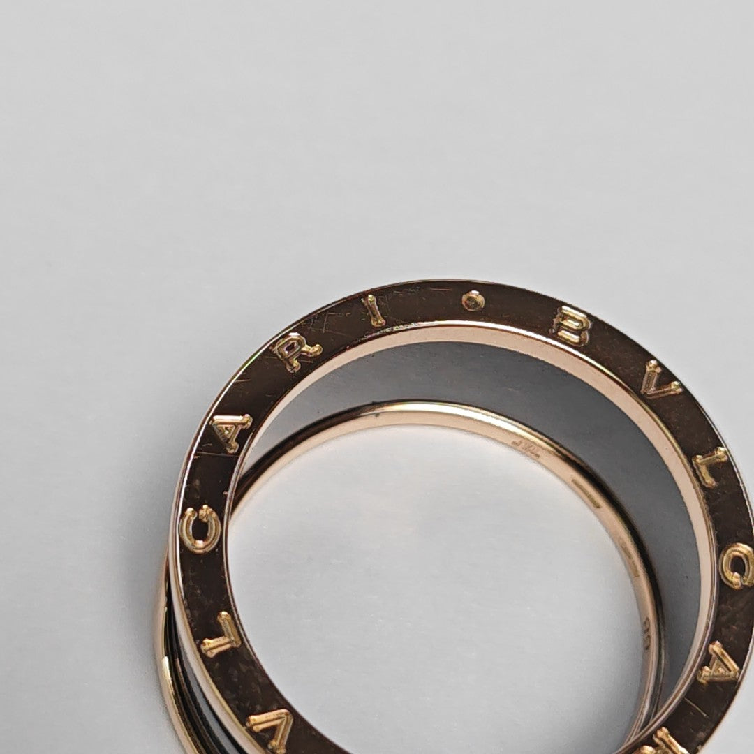 B.ZERO1 18k Rose Gold Ring EU 68