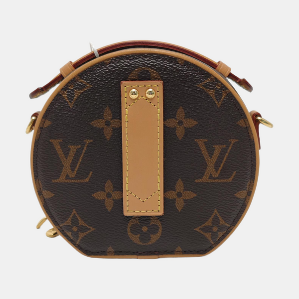 BOITE CHAPEAU Mini Monogram Coated Canvas Brown