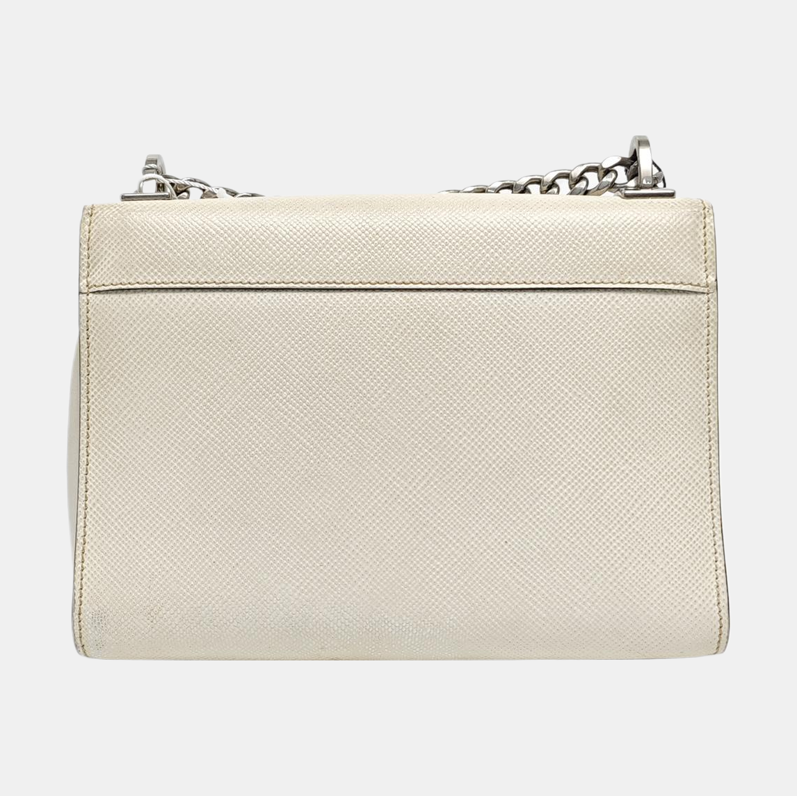 Monochrome Saffiano Calfskin White