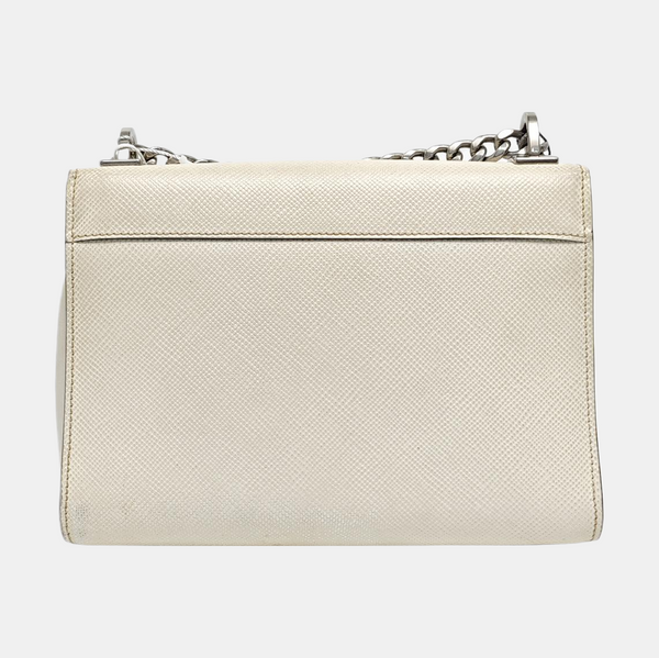 Monochrome Saffiano Calfskin White