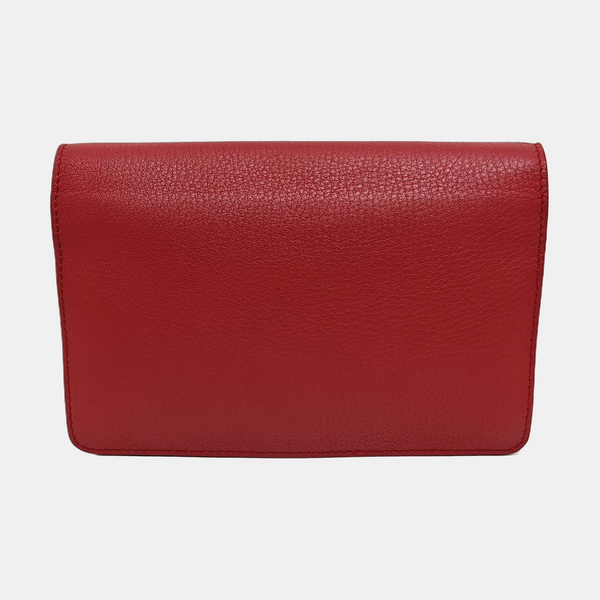 Tube Quilted Calfskin Red