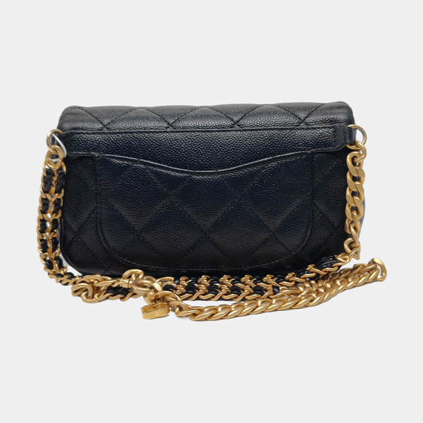 Caviar Quilted Grained Calfskin Black