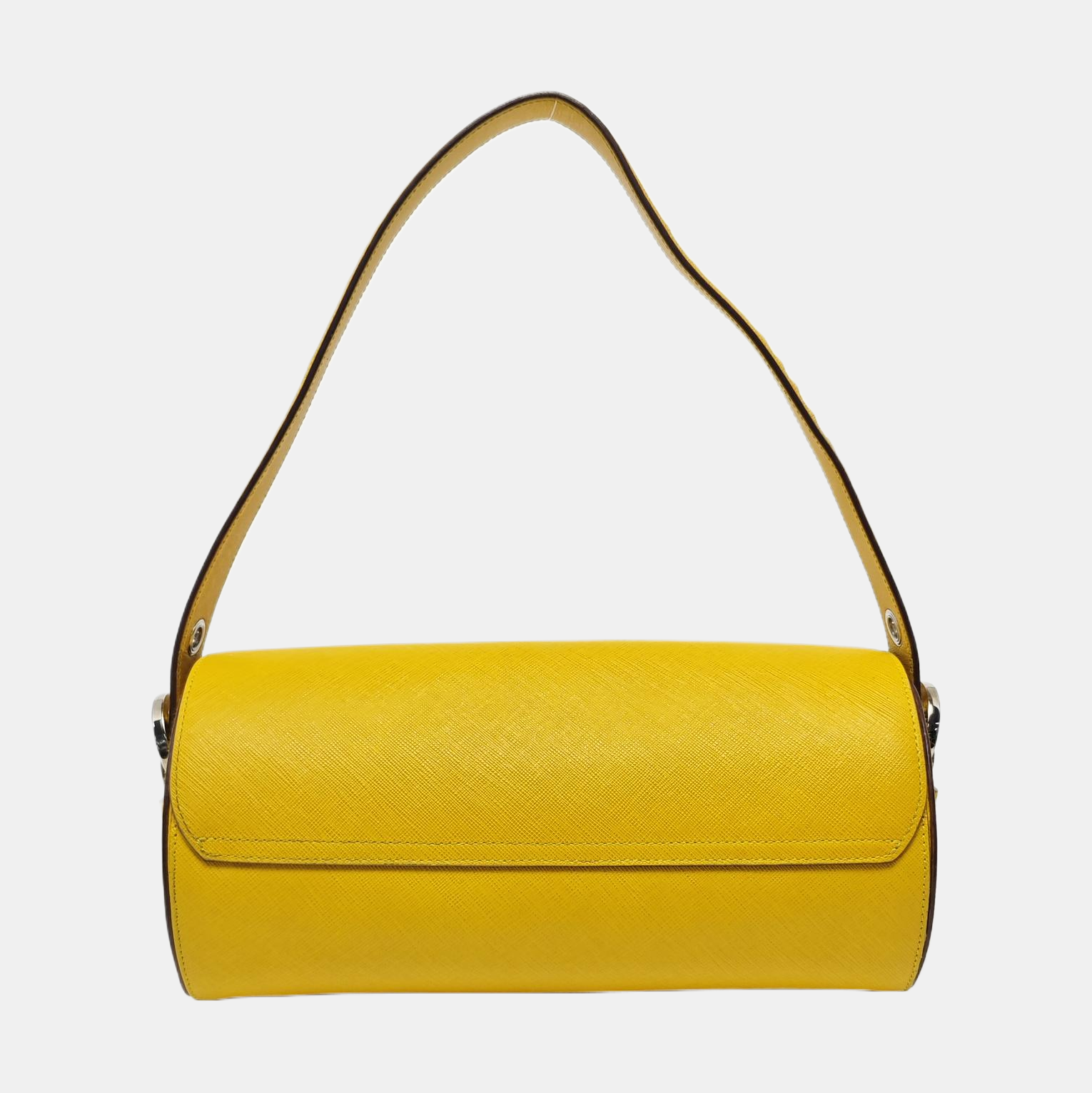 Calfskin Top Handle Bag Yellow