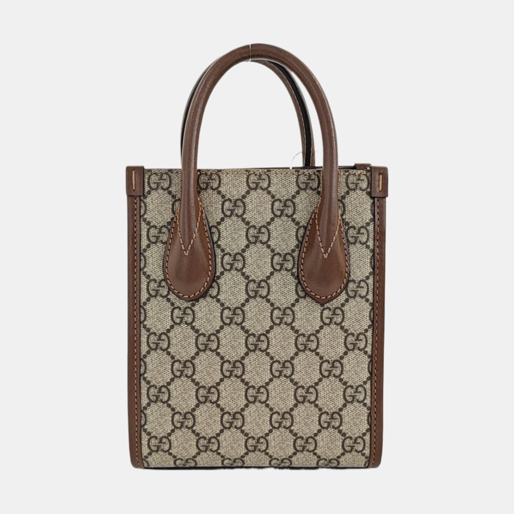 Retro Mini Monogram Coated Canvas Beige