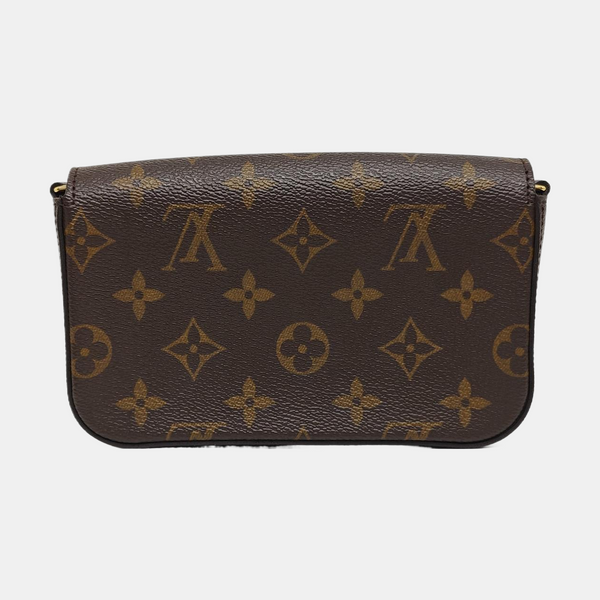 FÉLICIE Monogram Lona Revestida Marrón
