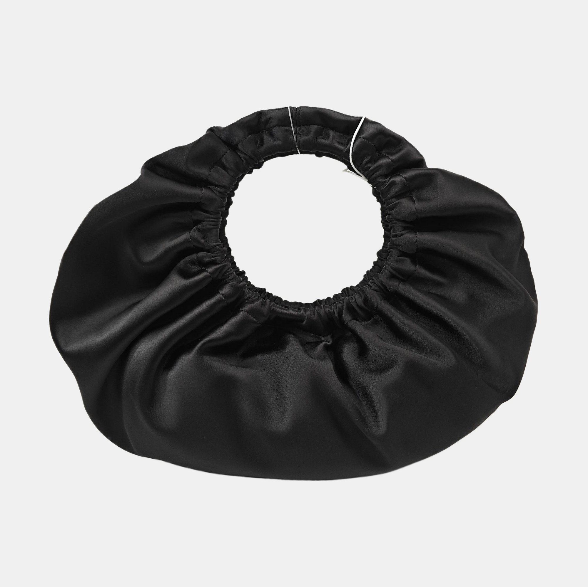 Fabric Top Handle Bag Small Black