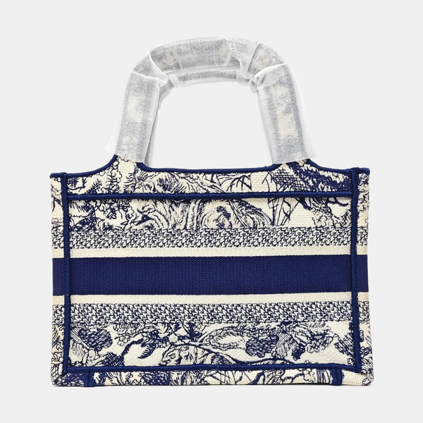 Book Tote Mini Fabric Blue