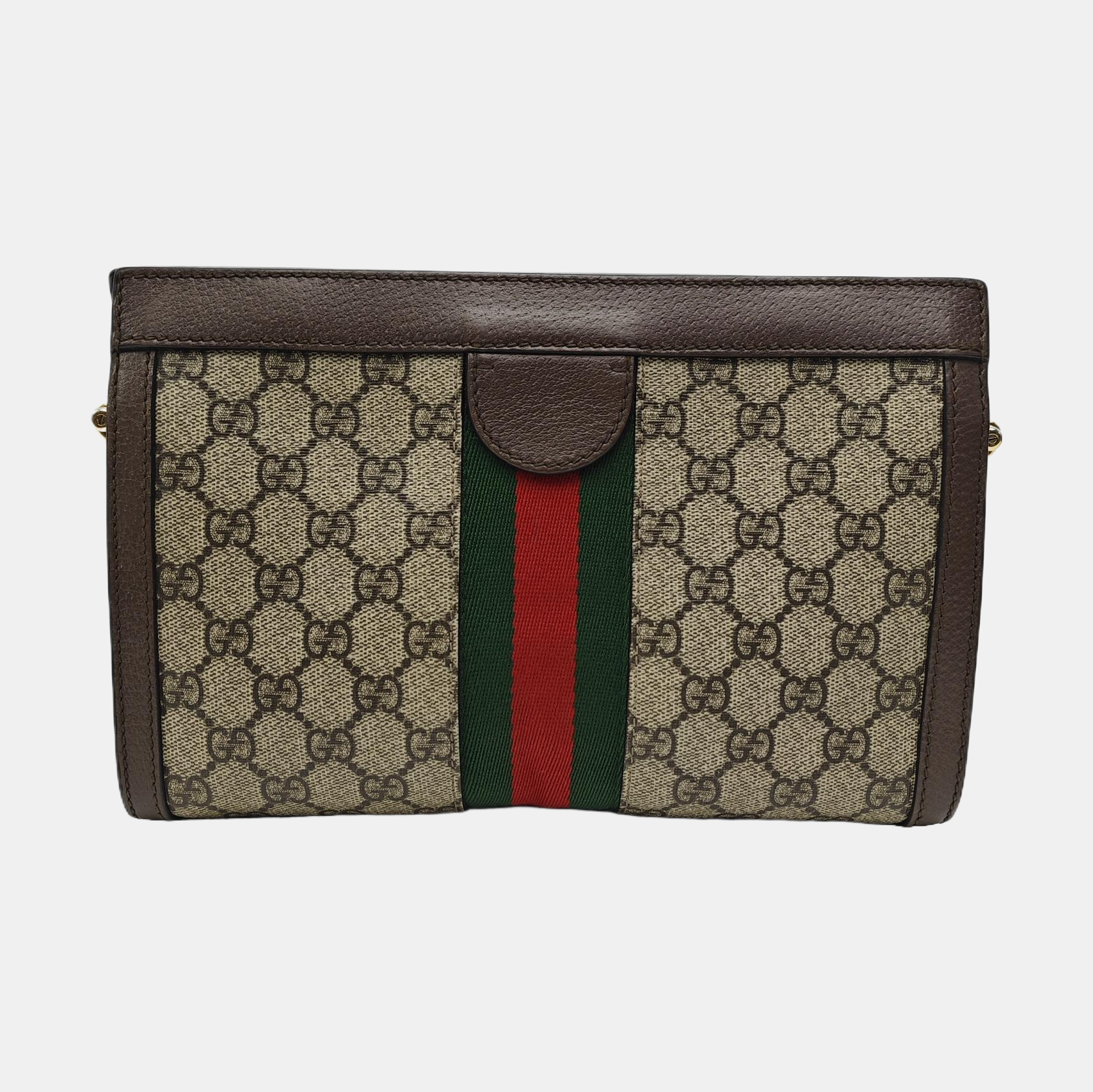 Ophidia Small Monogram Coated Canvas Beige