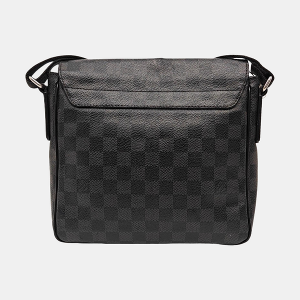 DISTRICT PM Damier Graphite Coated Canvas Gray