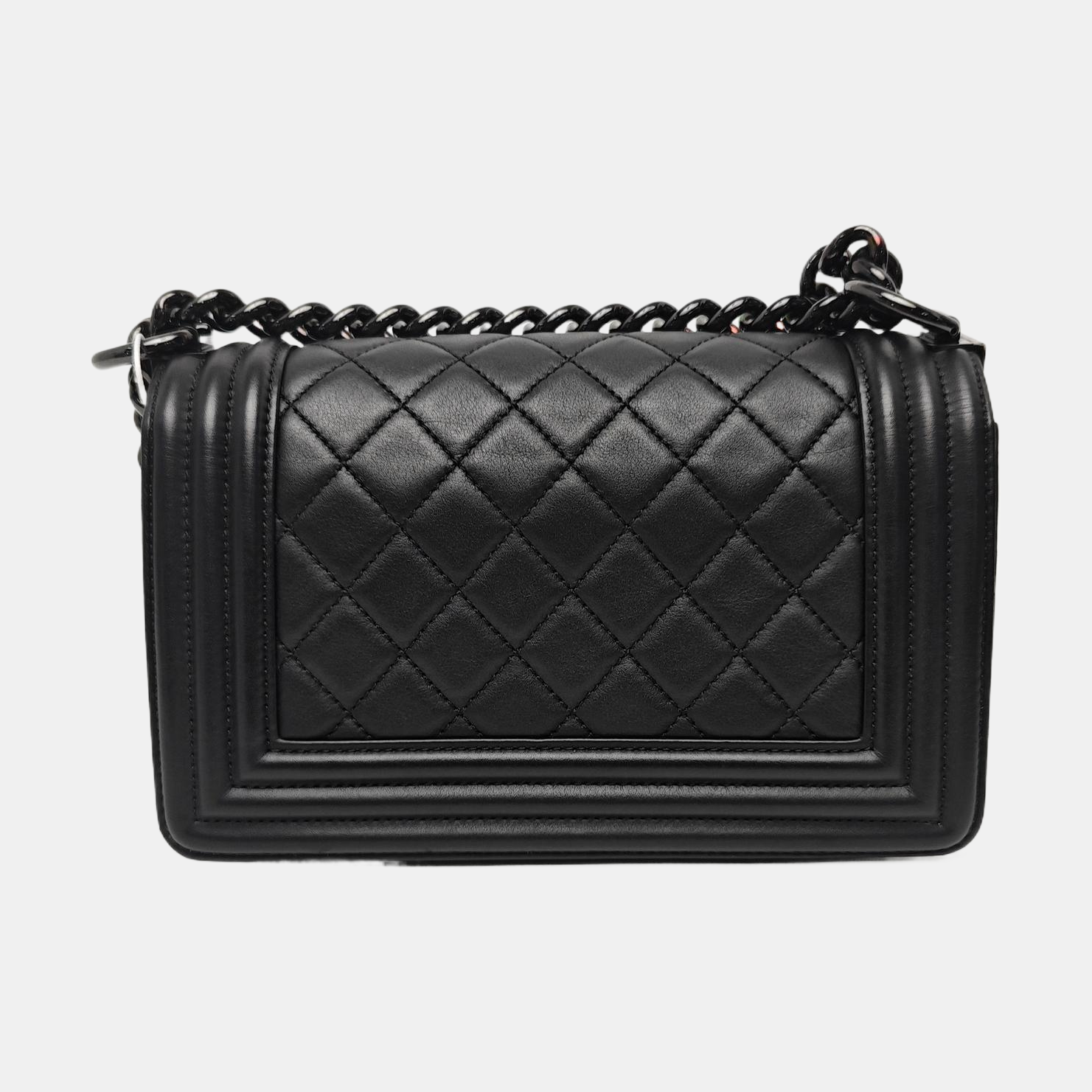 BOY CHANEL Small Quilted Lambskin Black
