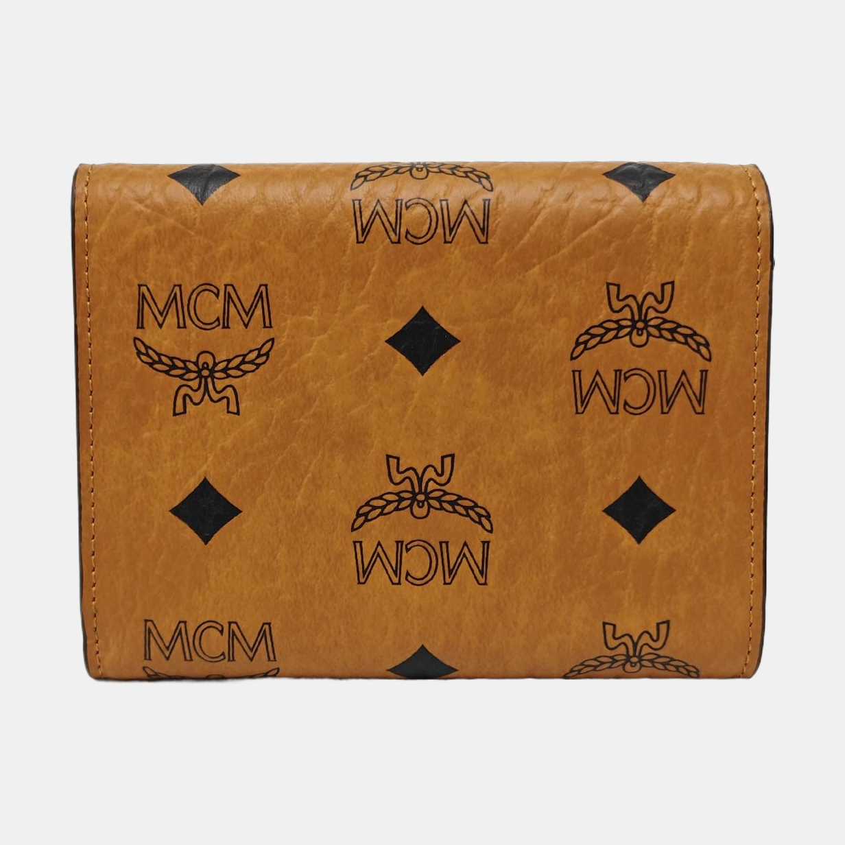 Monogram Coated Canvas Wallet Brown