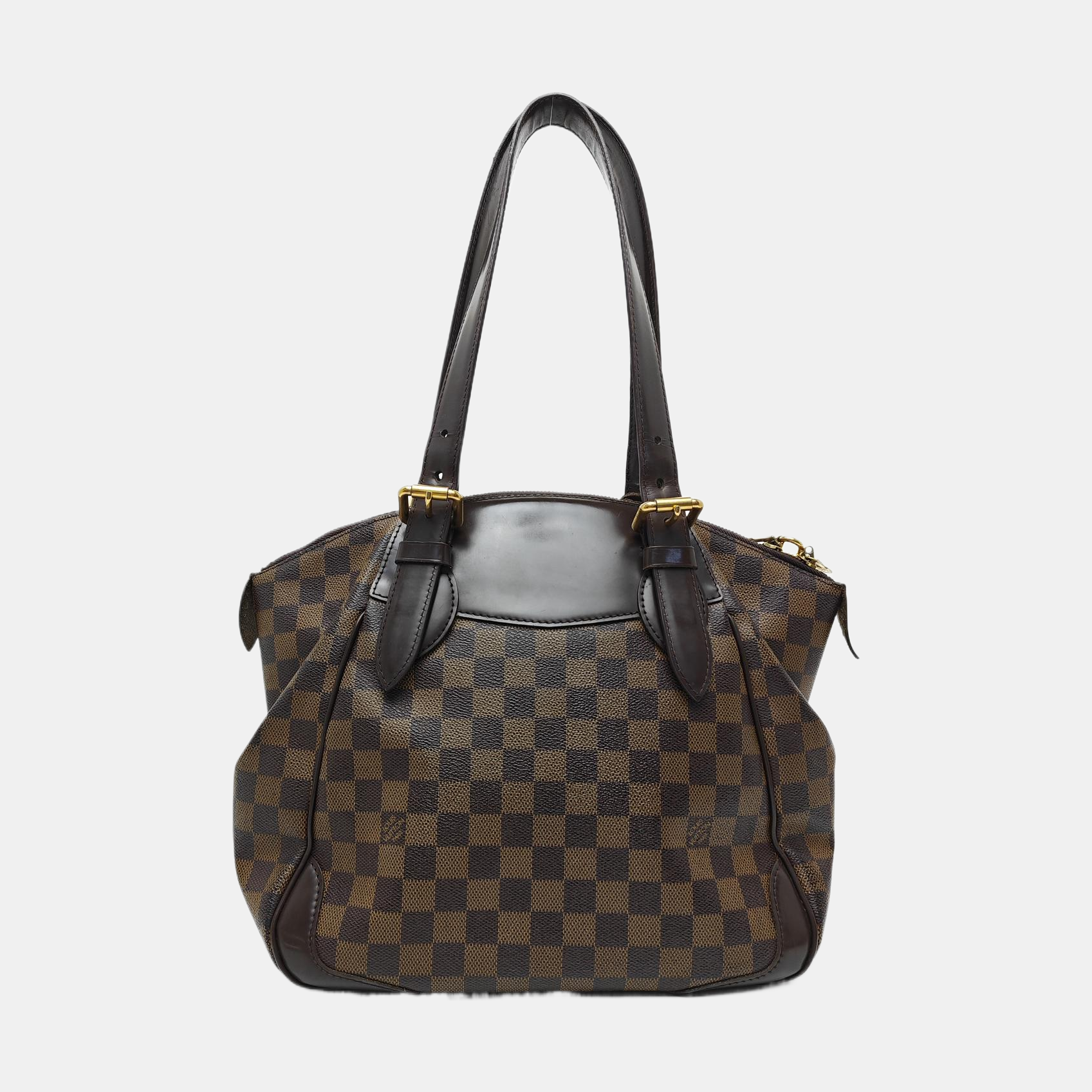 VERONA MM Damier Ebene Coated Canvas Brown