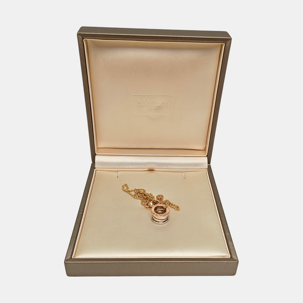 B.ZERO1 18k White Gold Rose Gold Necklace
