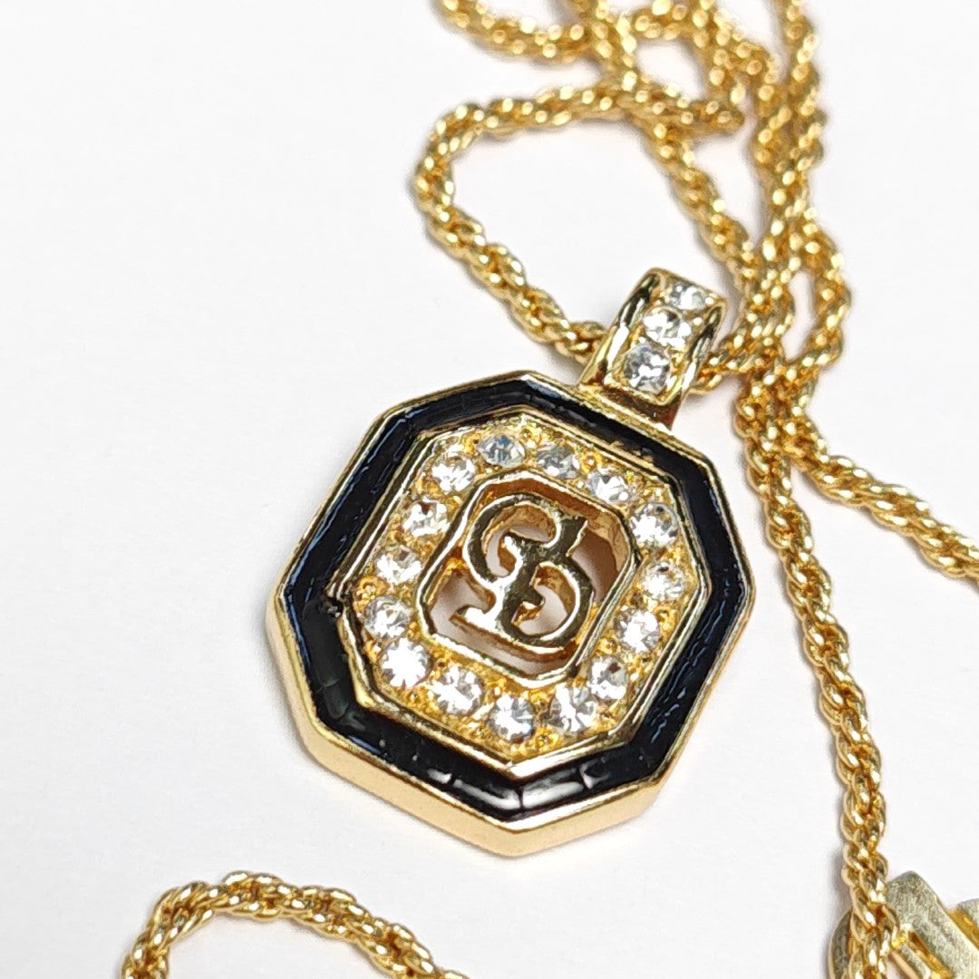 Petit CD Metal Gold Necklace