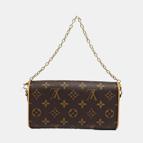 Pochette Camille Monogram Coated Canvas Brown
