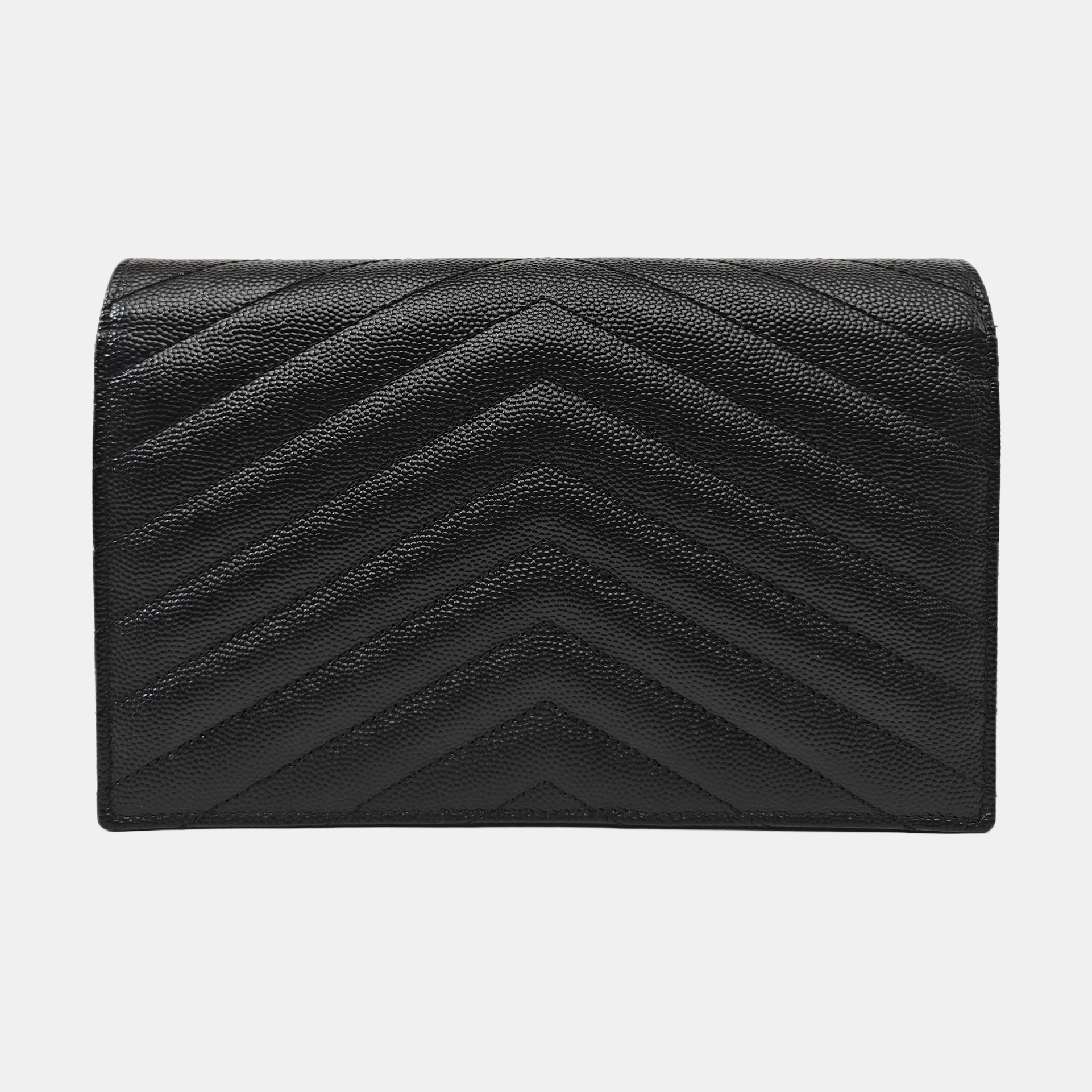 MONOGRAM WOC Chevron Calfskin Black