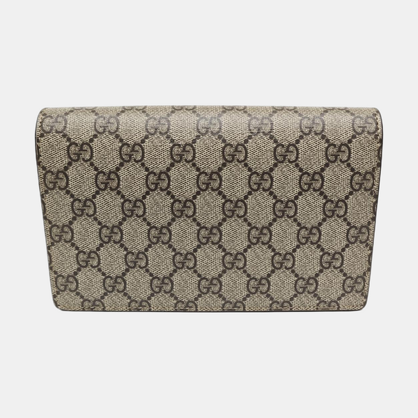 GG Marmont Small Monogram Coated Canvas Gray