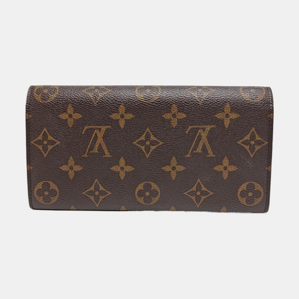 EMILIE Monogram Coated Canvas Brown Wallet