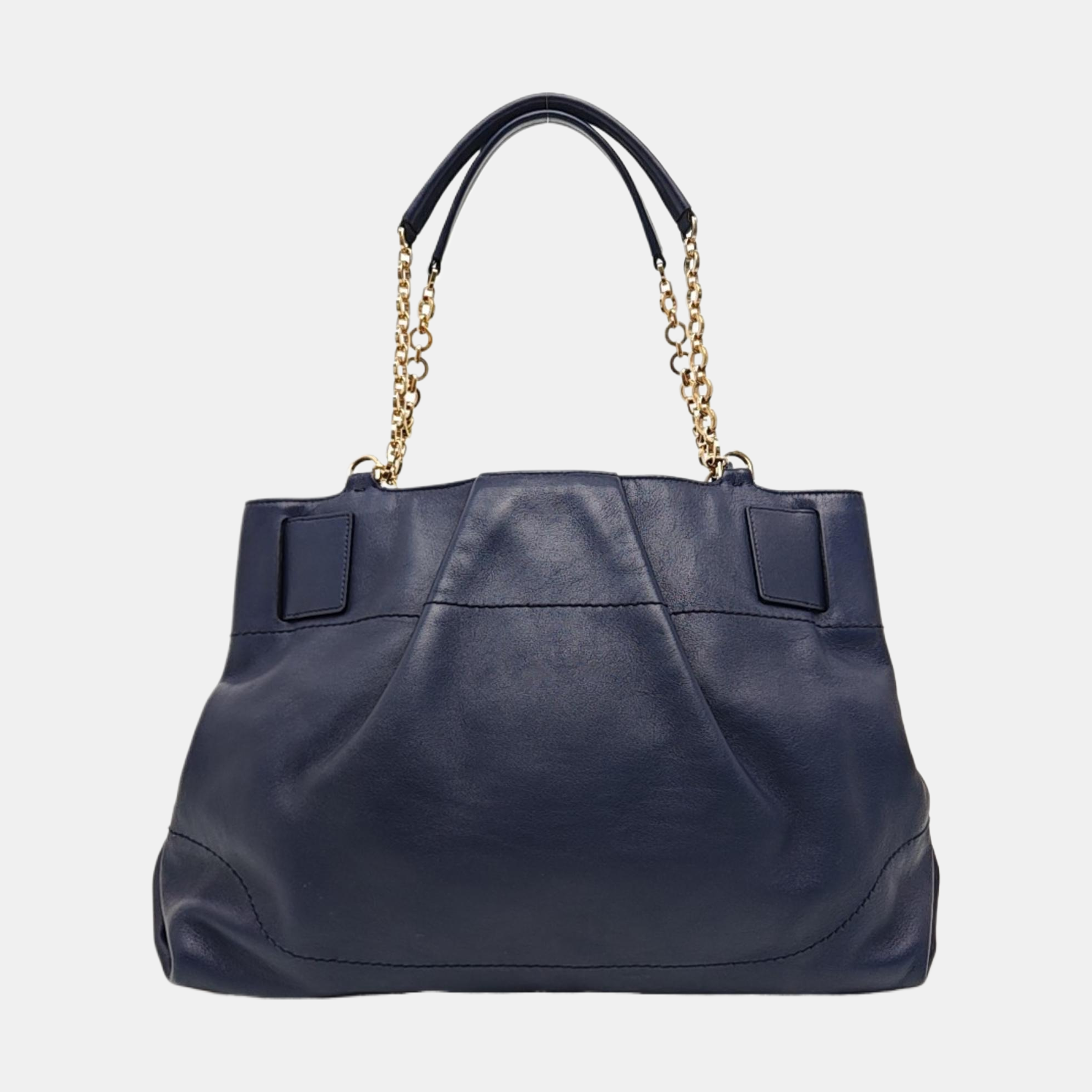 Calfskin Tote Bag Blue
