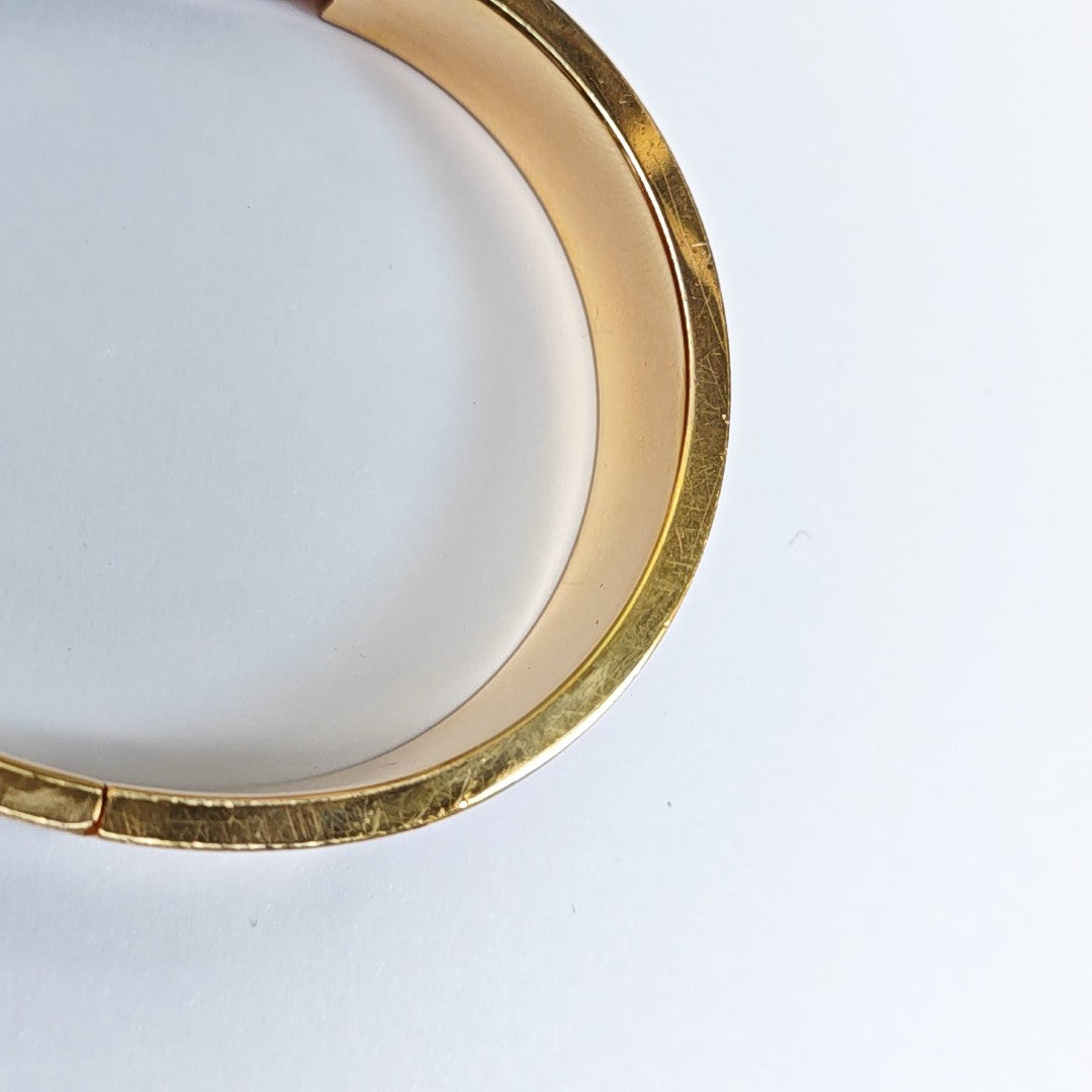 Clic H Metal Gold Bangle
