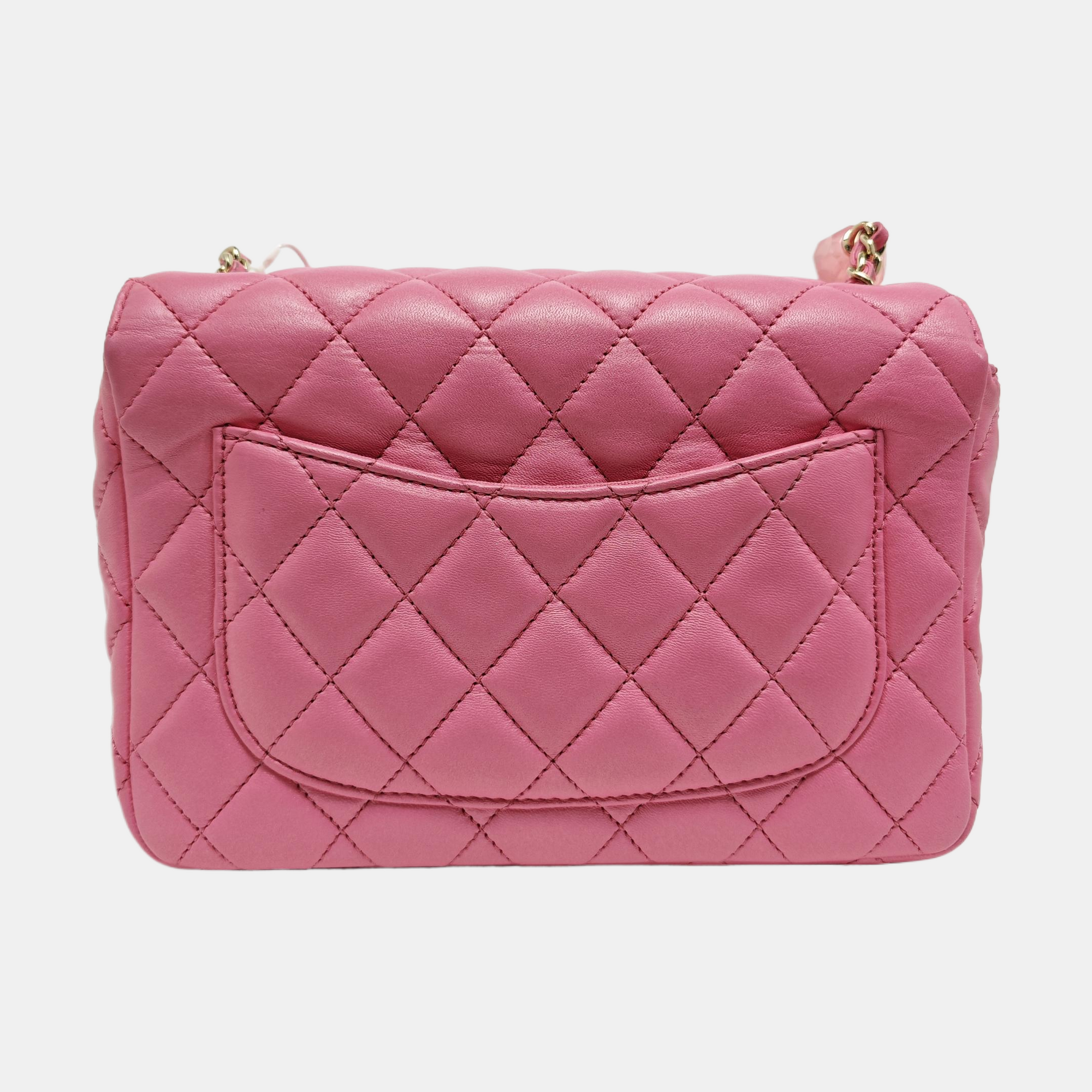 CLASSIC FLAP Mini Quilted Lambskin Pink