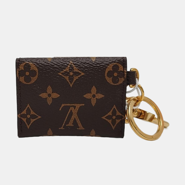 Monogram Coated Canvas Key Pouch Brown