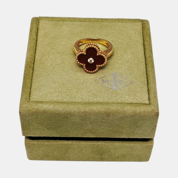 Vintage Alhambra 18k Gold Ring EU 50