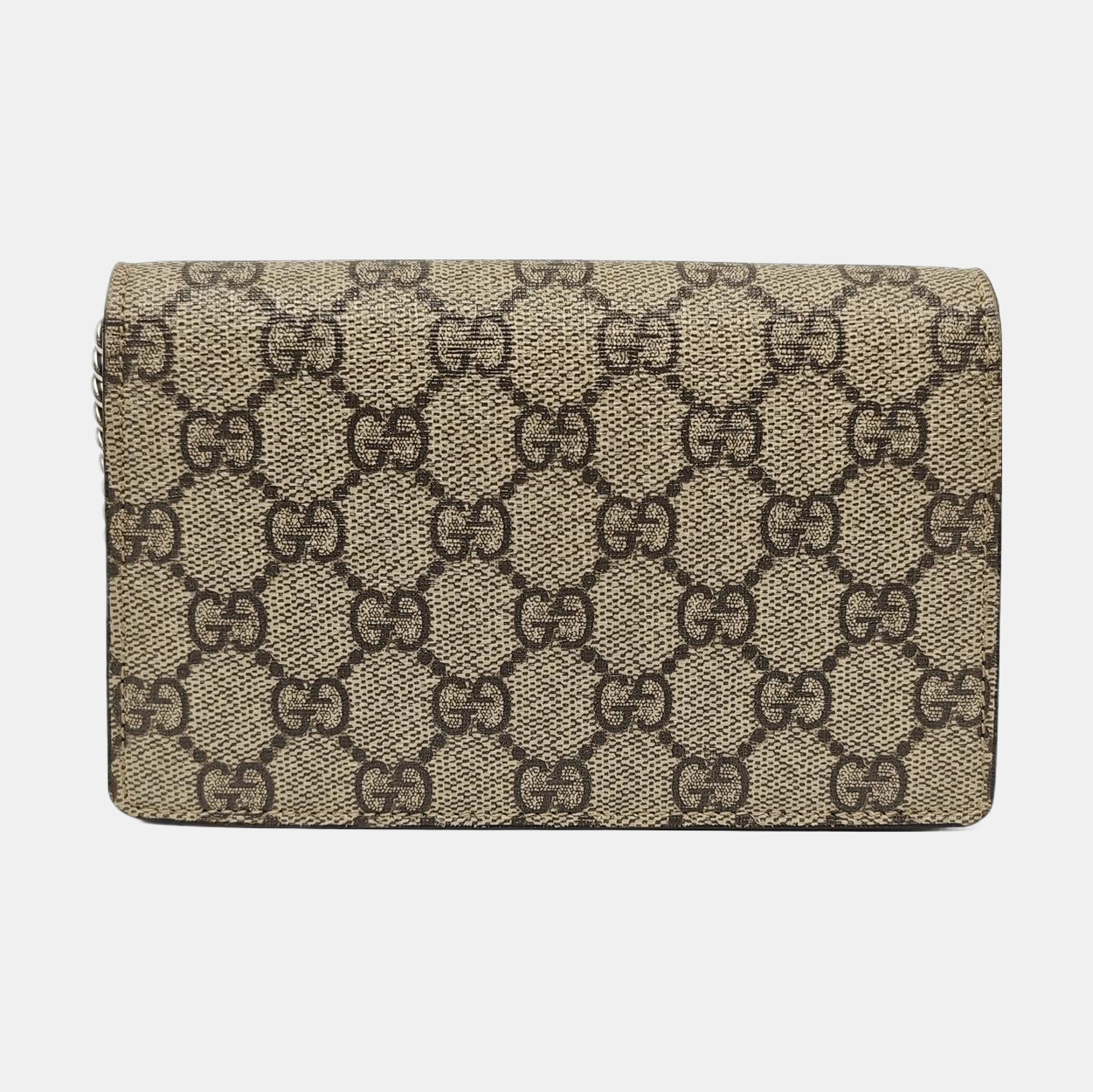Dionysus Super Mini Monogram Coated Canvas Beige