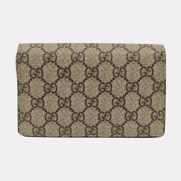 Dionysus Super Mini Monogram Coated Canvas Beige