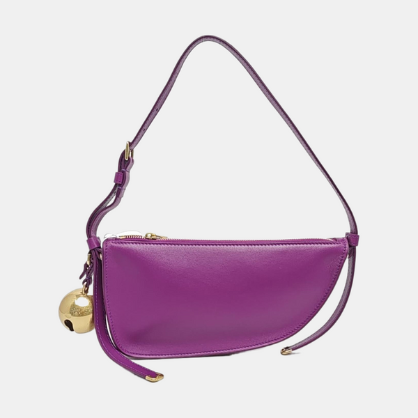 Calfskin Shoulder Bag Mini Purple
