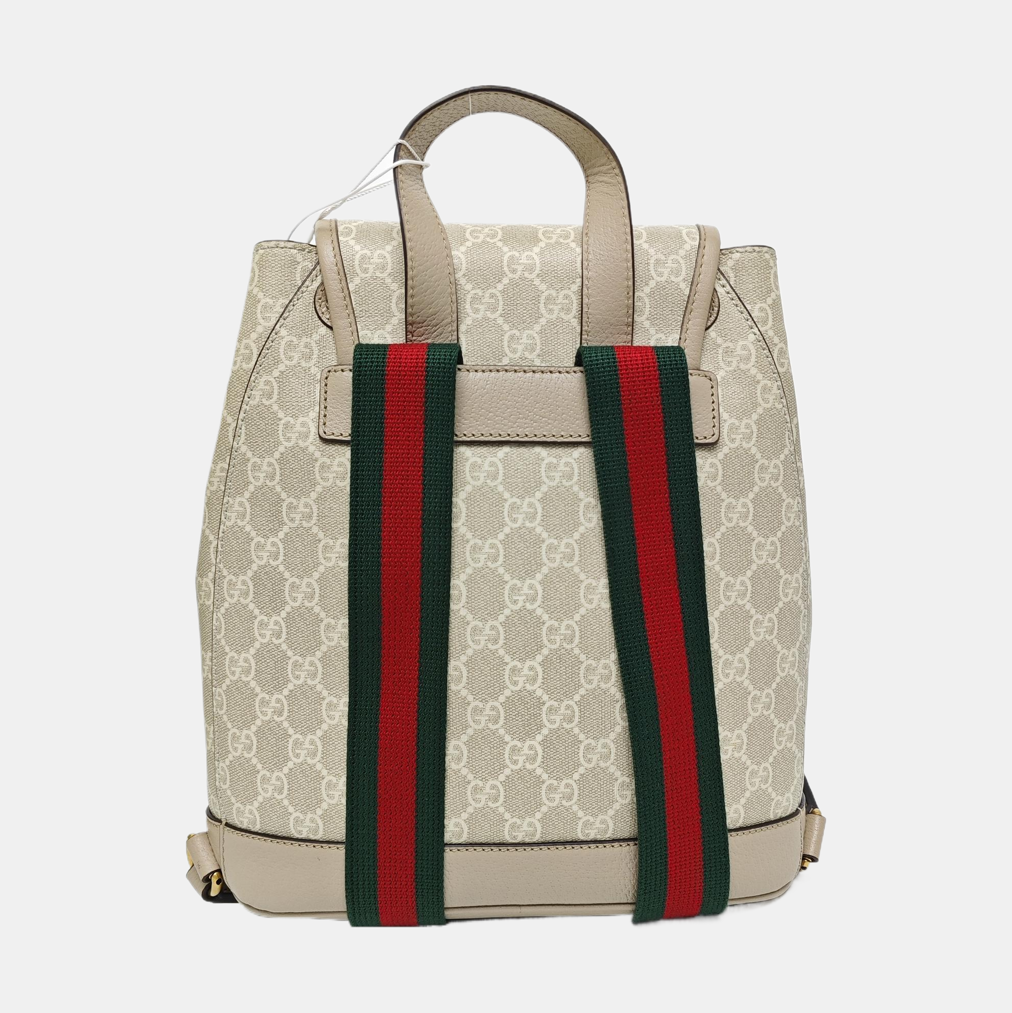 Monogram Coated Canvas Backpack Beige
